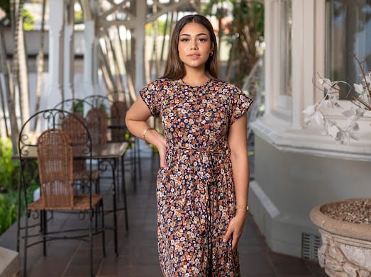 SMALL FLORAL PRINT DRESS