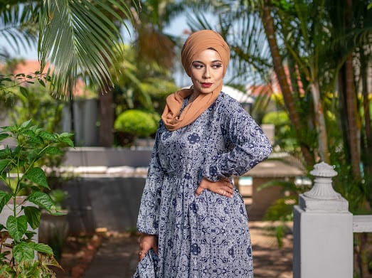 DROPPED TIER MAXI DRESS