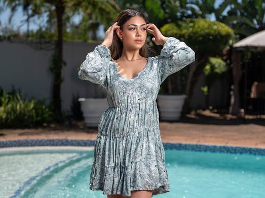MINI SHORT 3 TIER DRESS